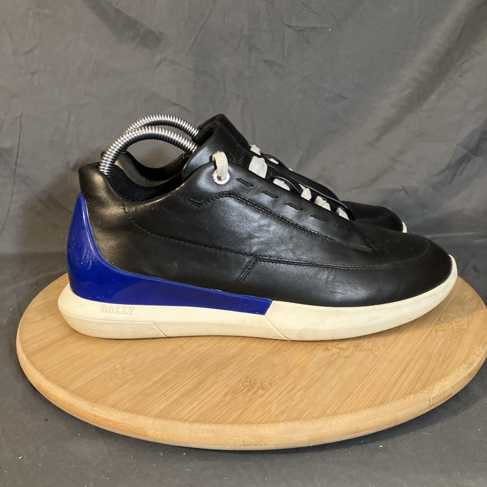 Bally Avier Sneakers Womens 8/39 Mens 6 UK 5 Black Leather Lace Up Shoes