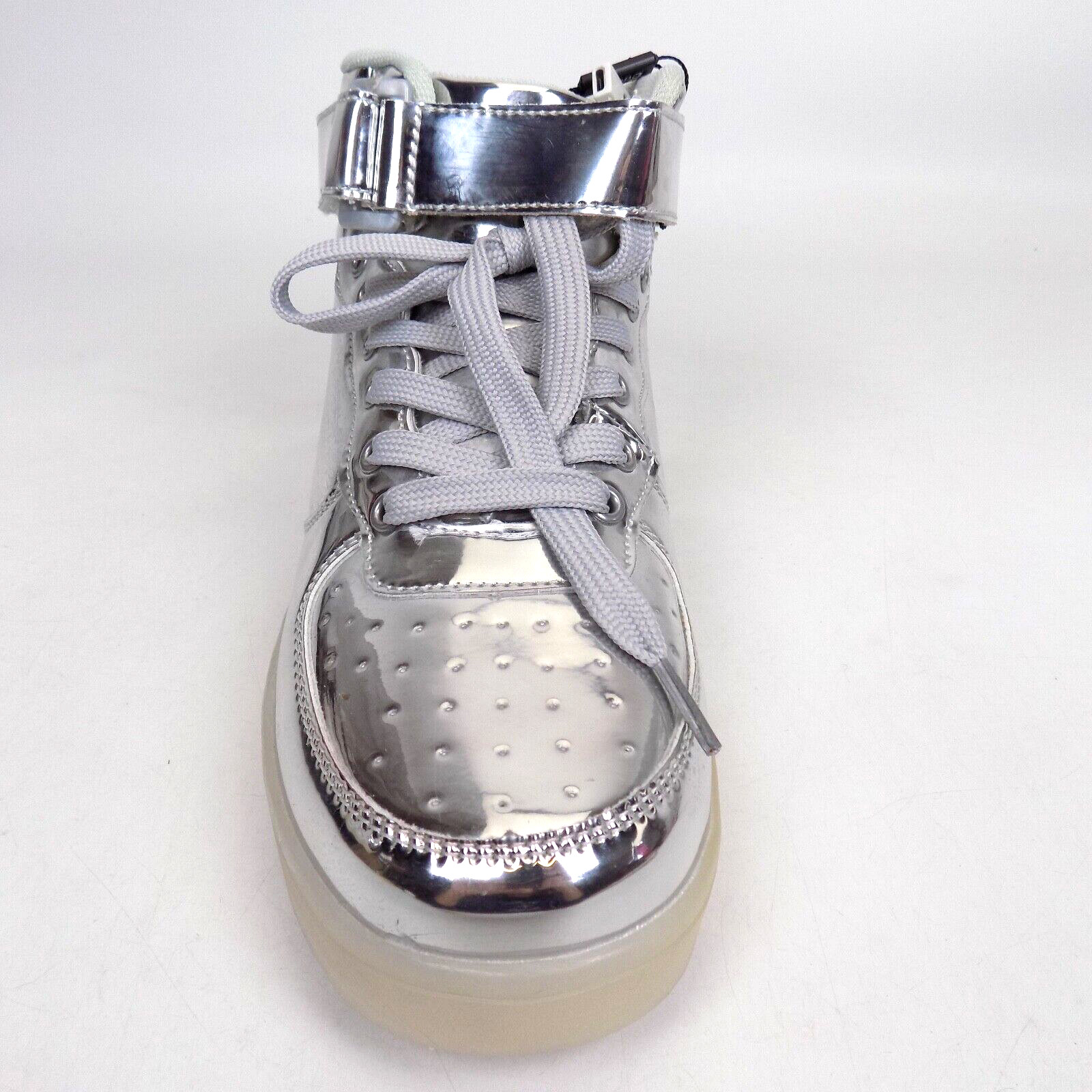 NEW! Odema LED Shoes High Top Sneaker Women’s Shoes Size 10.5 Med, Silver