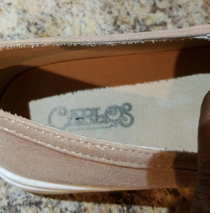 Carlos by Carlos Santana Women’s Sutton Sneaker, 7.5 Rose Gold Rhinestones