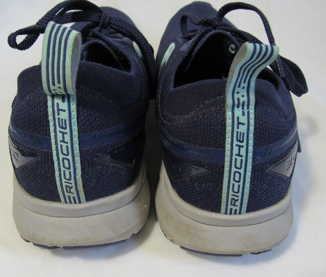 Brooks Ricochet 3 Blue DNA AMP Womens Running Sneaker Shoes Size 9B EUC
