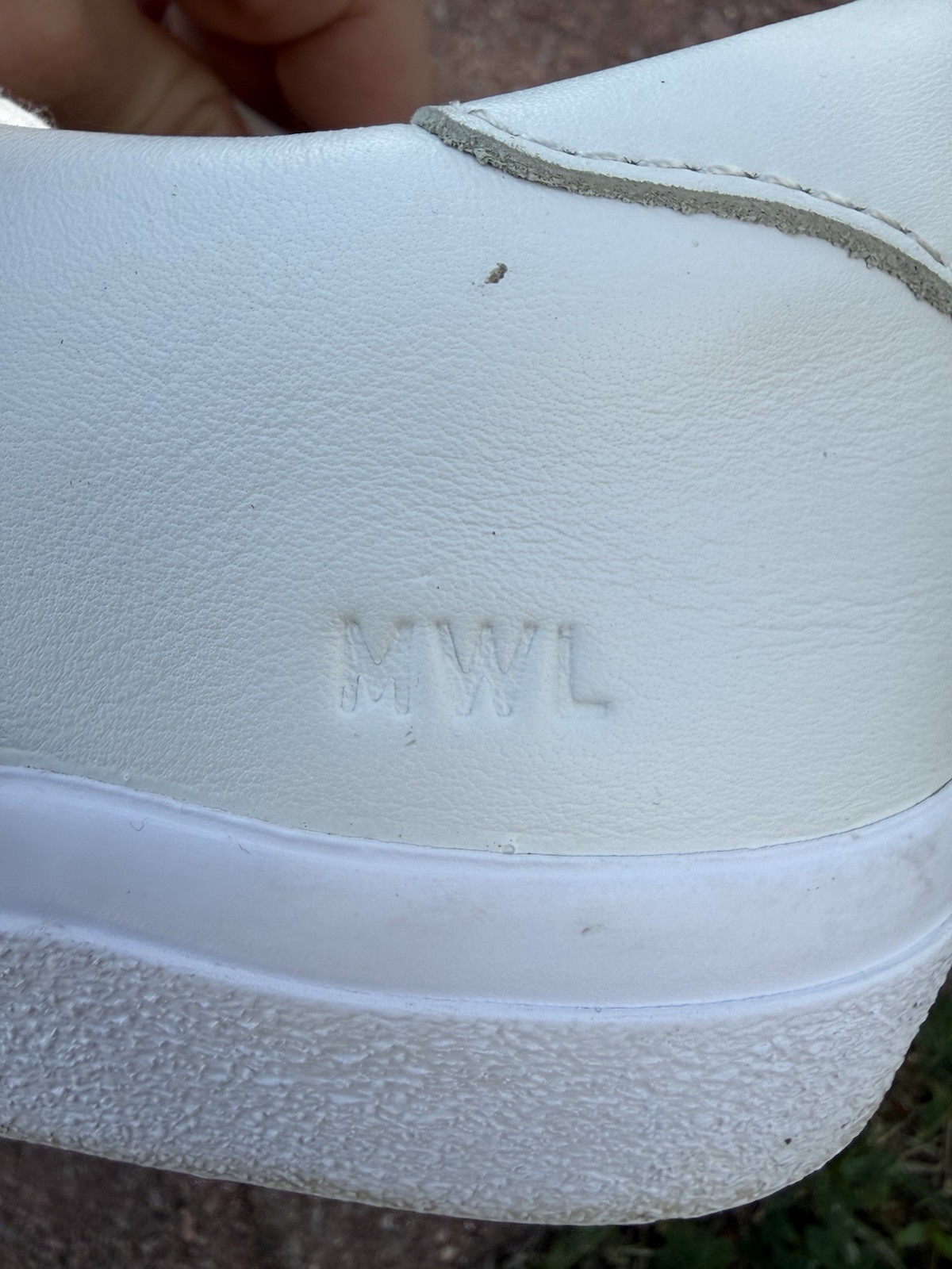 Madewell White Sidewalk Low Top 100% Leather Classic Streetwear Sneakers Size 8