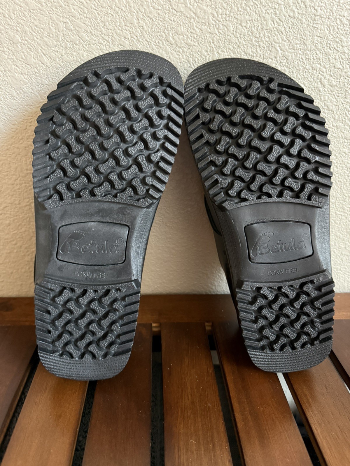 Vintage Birkenstock Betula Charleston EU 40 Blk Lthr Shoes Metal Closure
