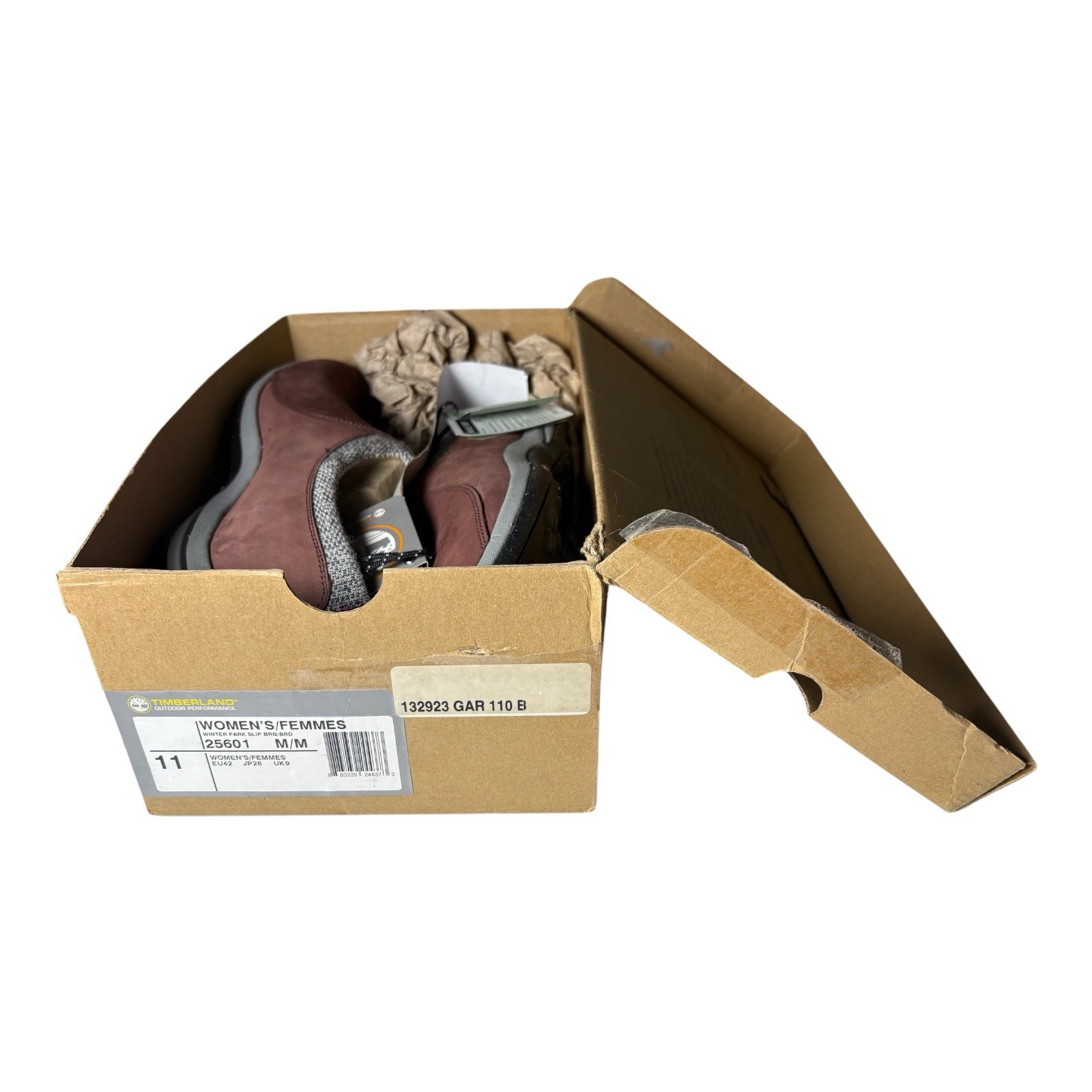Timberland Smartwool Brown Leather Waterproof Vibram Ecostep Slip On Shoes 11