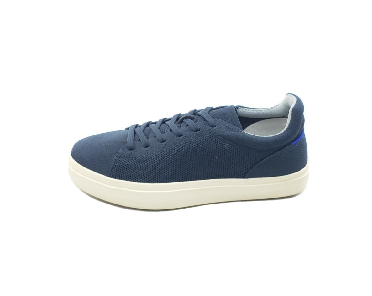 Rothy’s RS02 Womens Knit Sneakers Navy Blue Casual Lace Up Shoes Size 8