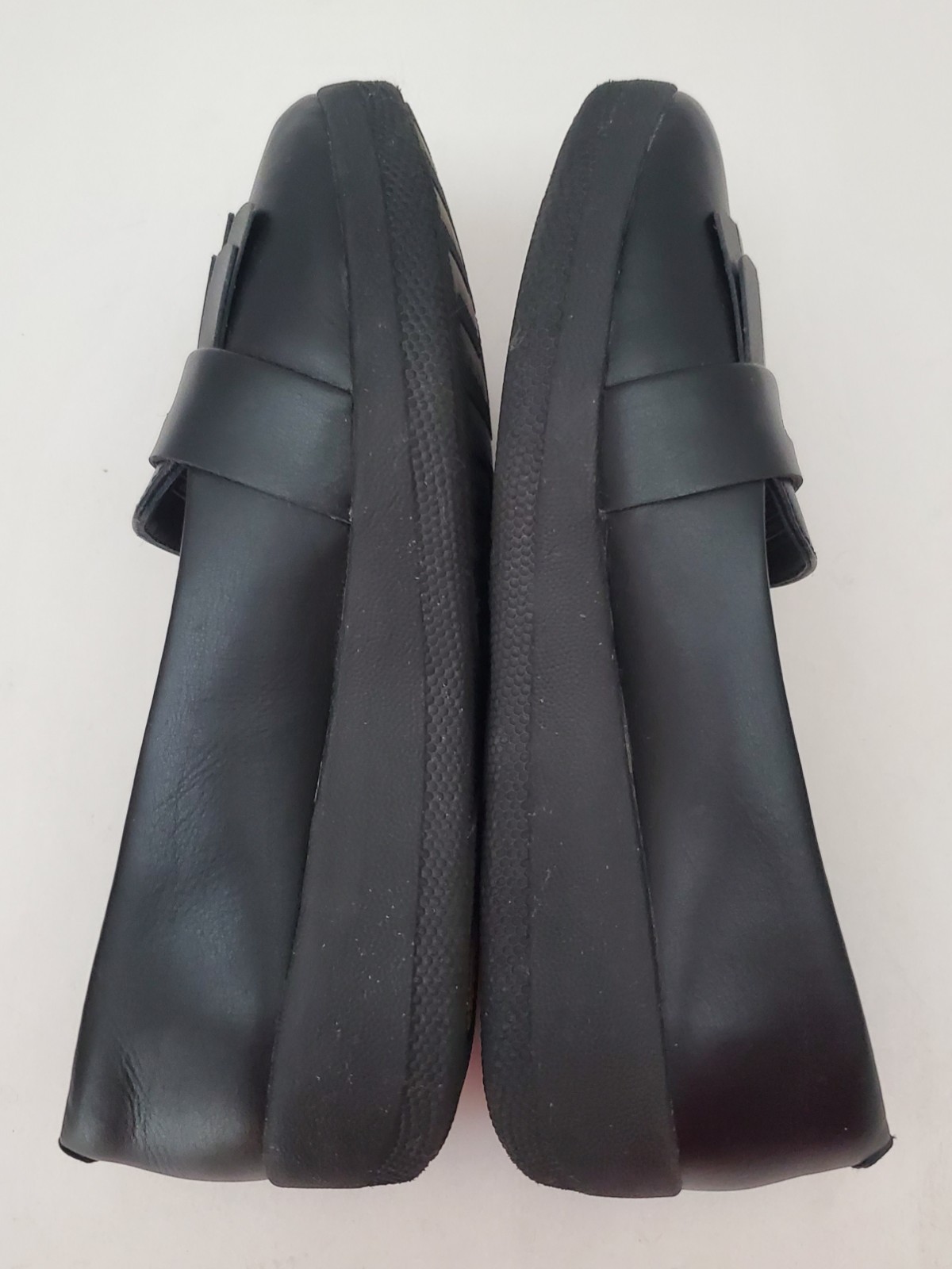 Fitflop Vianne Superskate Black Fringey Sneaker Penny Loafers Supercomff Size 6