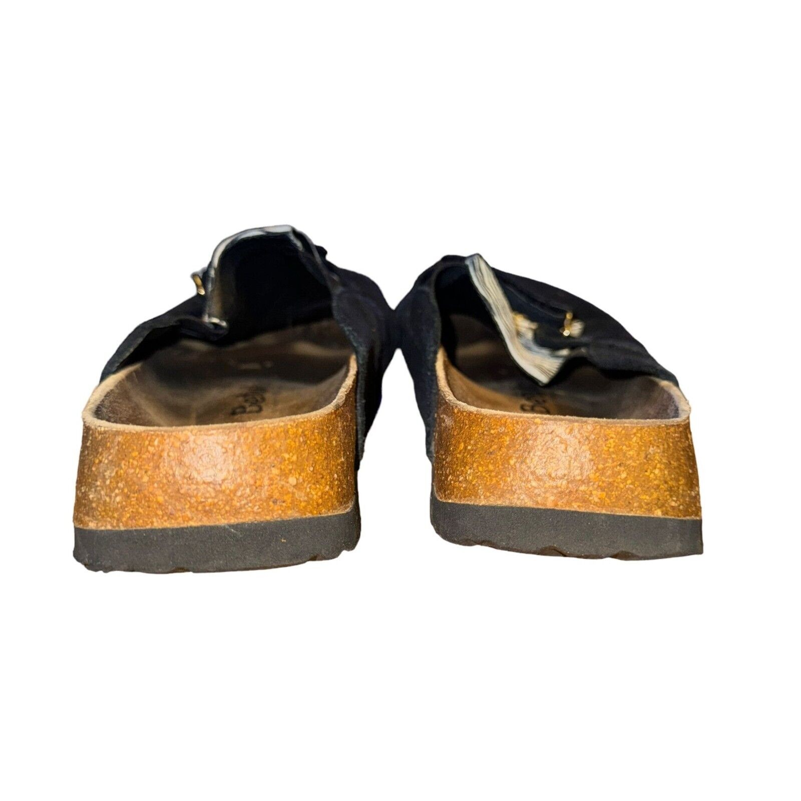 Birkenstock Betula Clog Women’s 8 Narrow Black Zebra Kiltie Leather Slip On Shoe