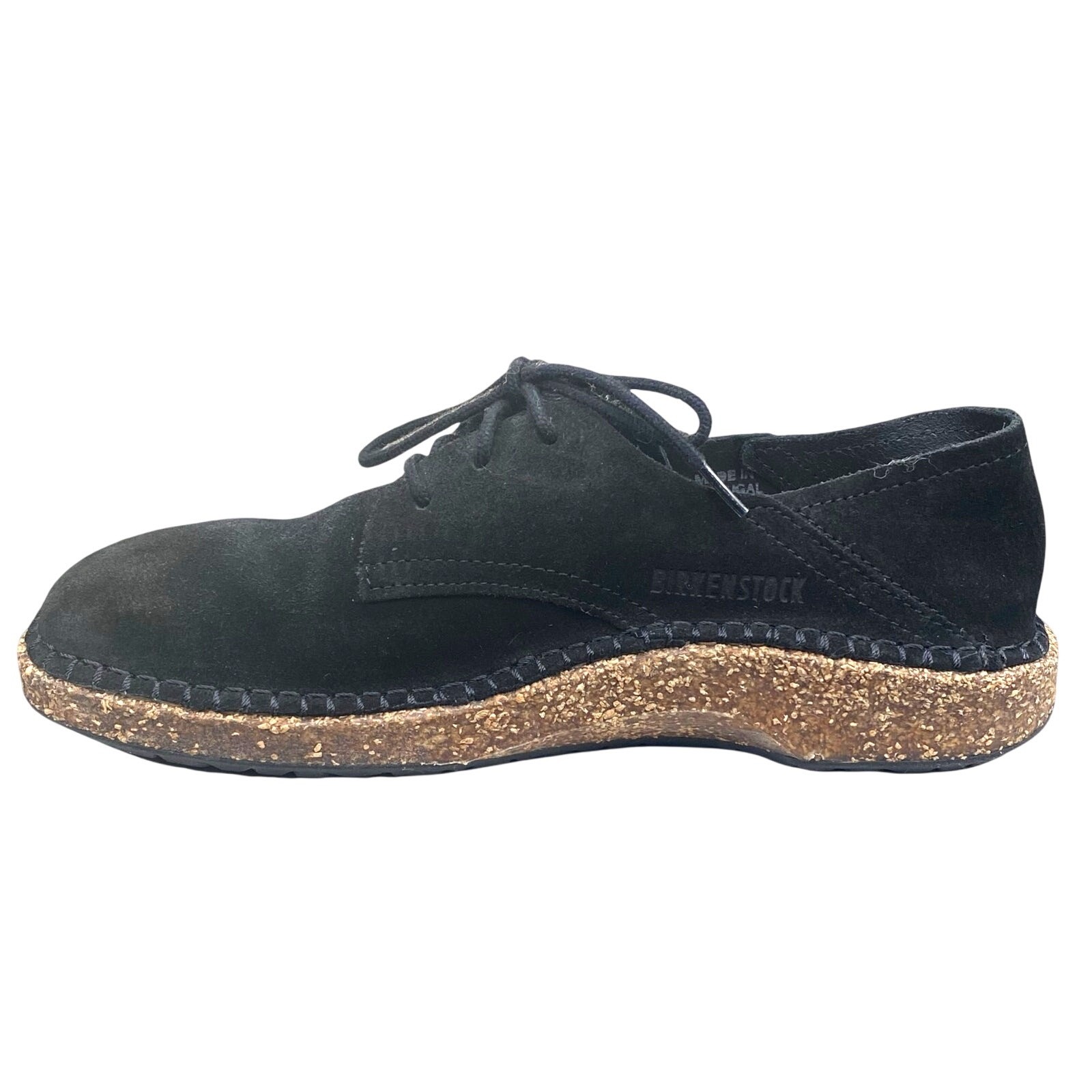 Birkenstock Unisex Gary Black Suede Lace Up Convertible Mule Size 38 M 5 W 7