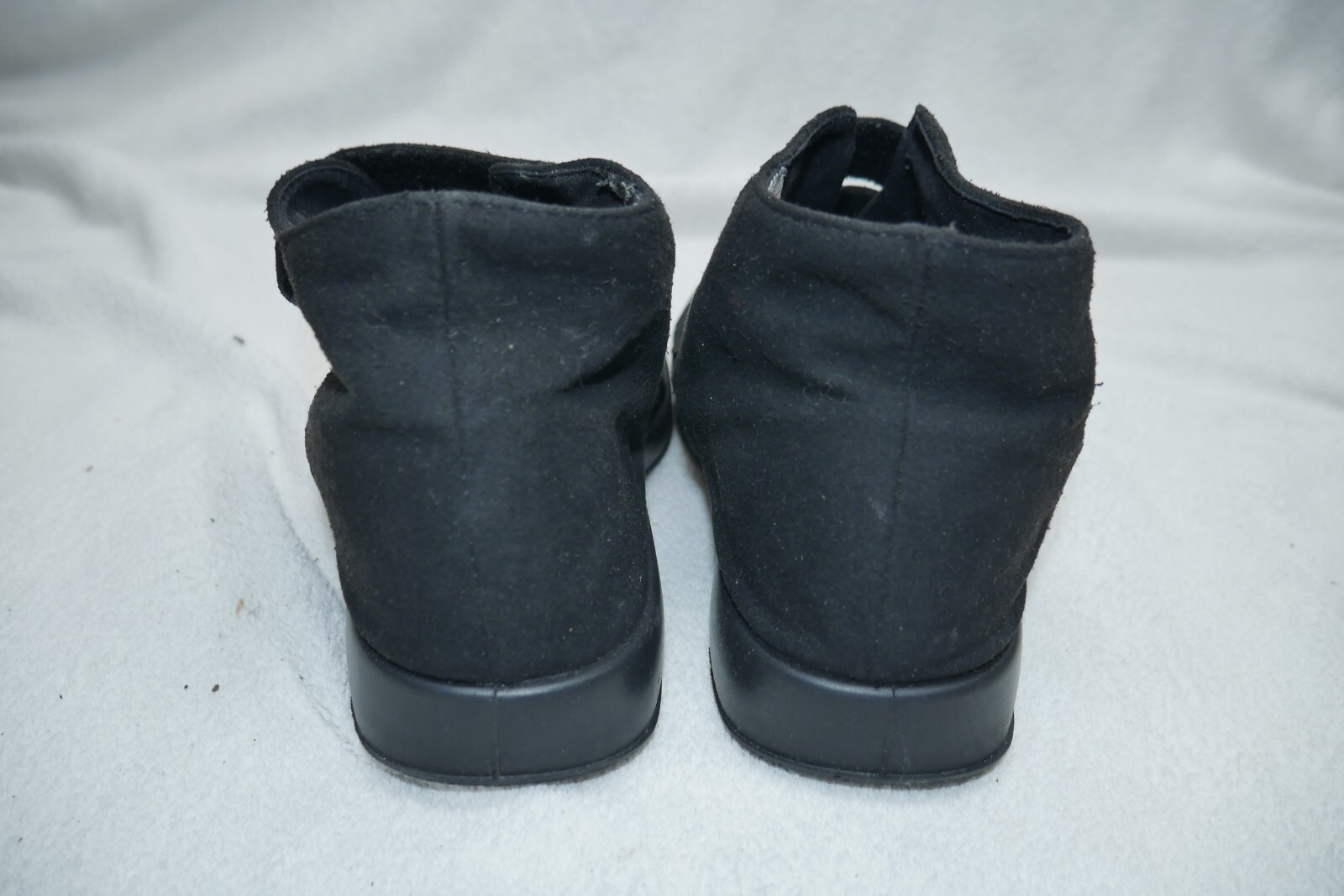 Varomed women’s special shoes bandages house Hook and Loop 40 black lined soft