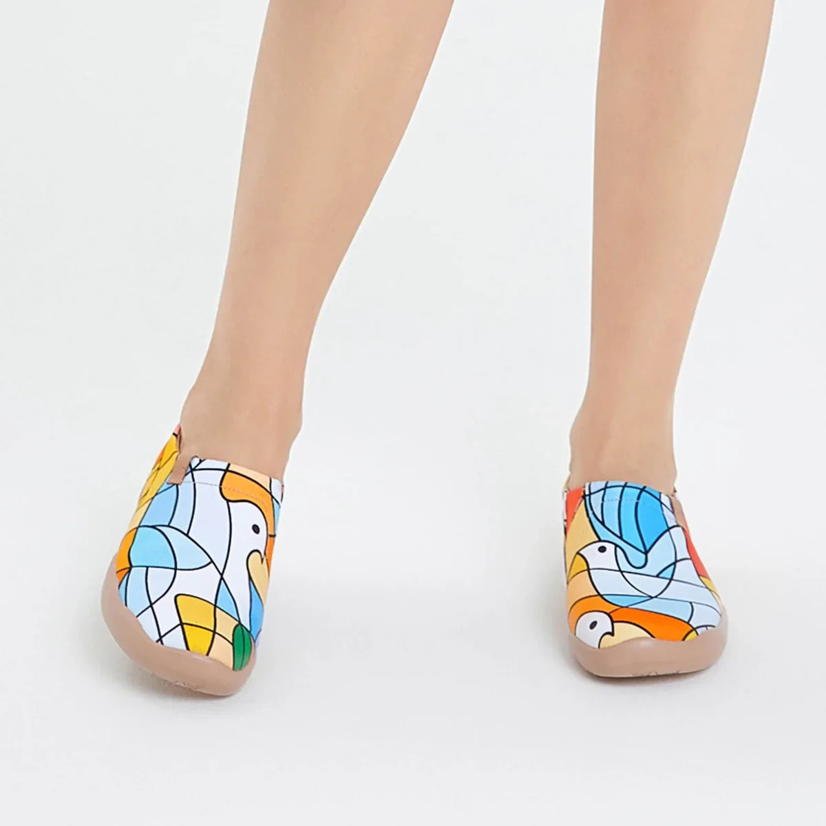 Women Size 5-11 UIN Slip On Shoes Canvas Comfortable Loafers “Blessings Dove”