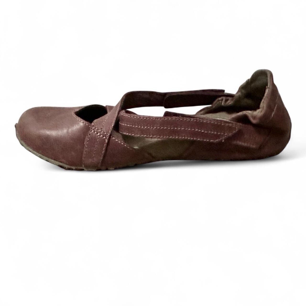 Ahnu Karma Latitude Leather Shoe Burgundy Women’s Size 6 Yoga Gorpcore Boho