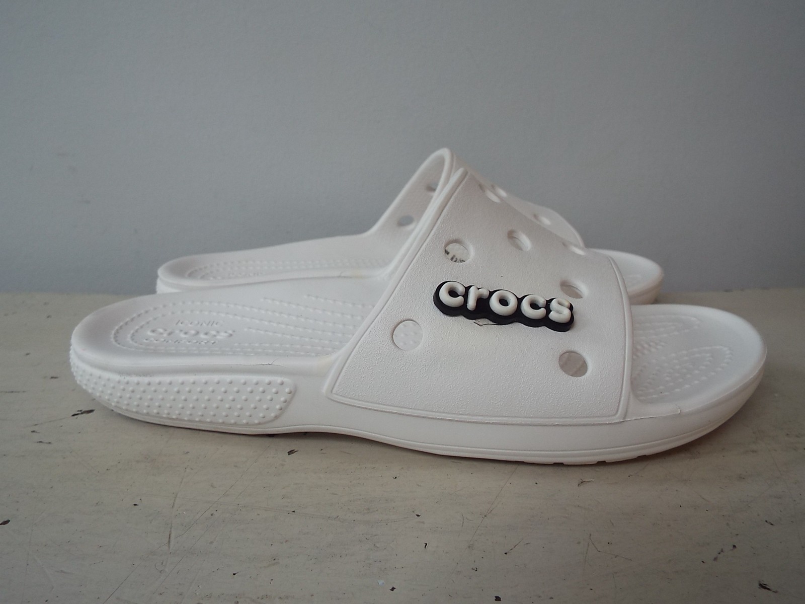 Crocs Classic Baya II Slides White Size Mens 5 / Womens 7