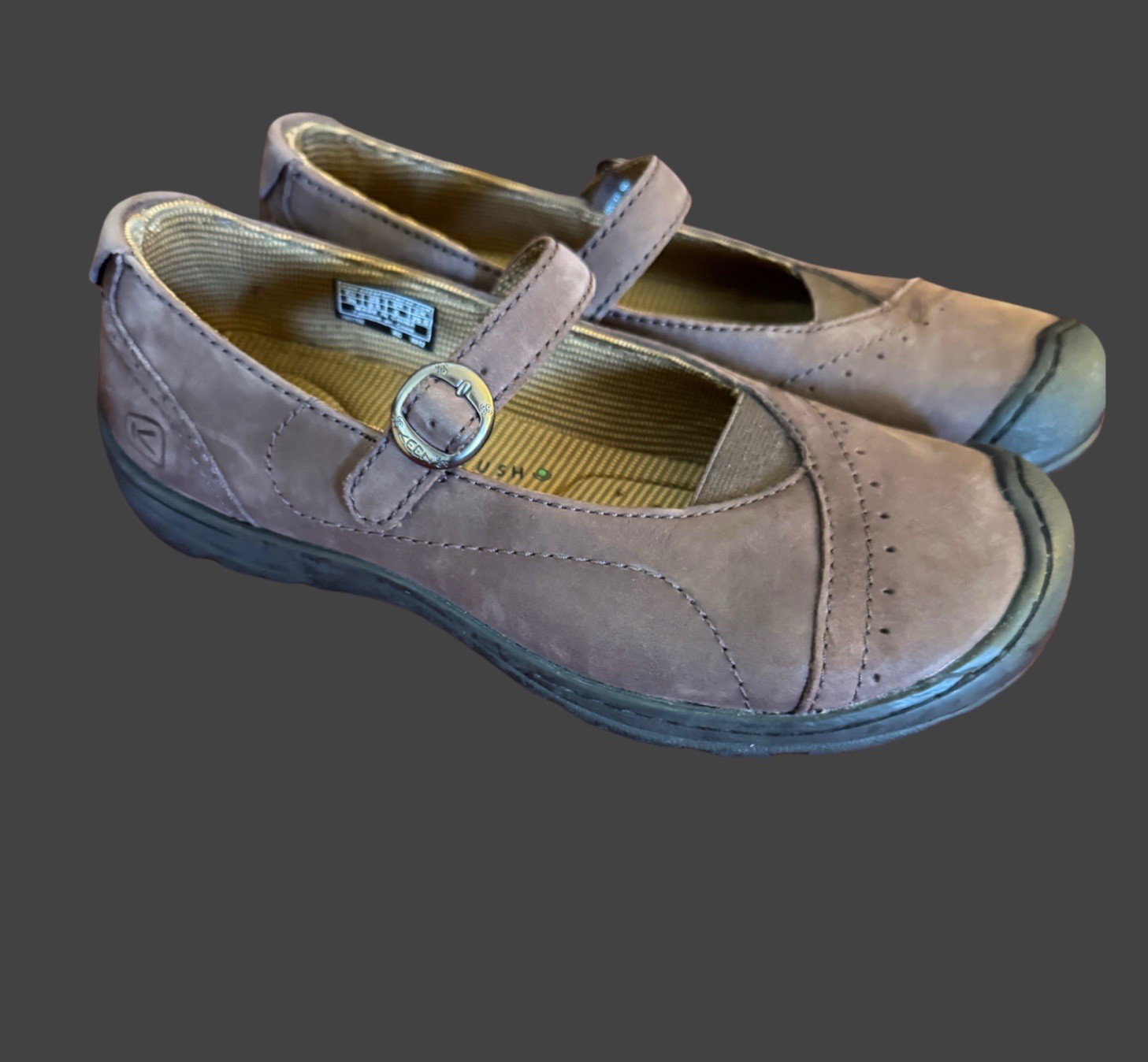 Keen Mary Jane Sterling City Shoes Buckle Brown Womens Size 8.5 Hiking Walking