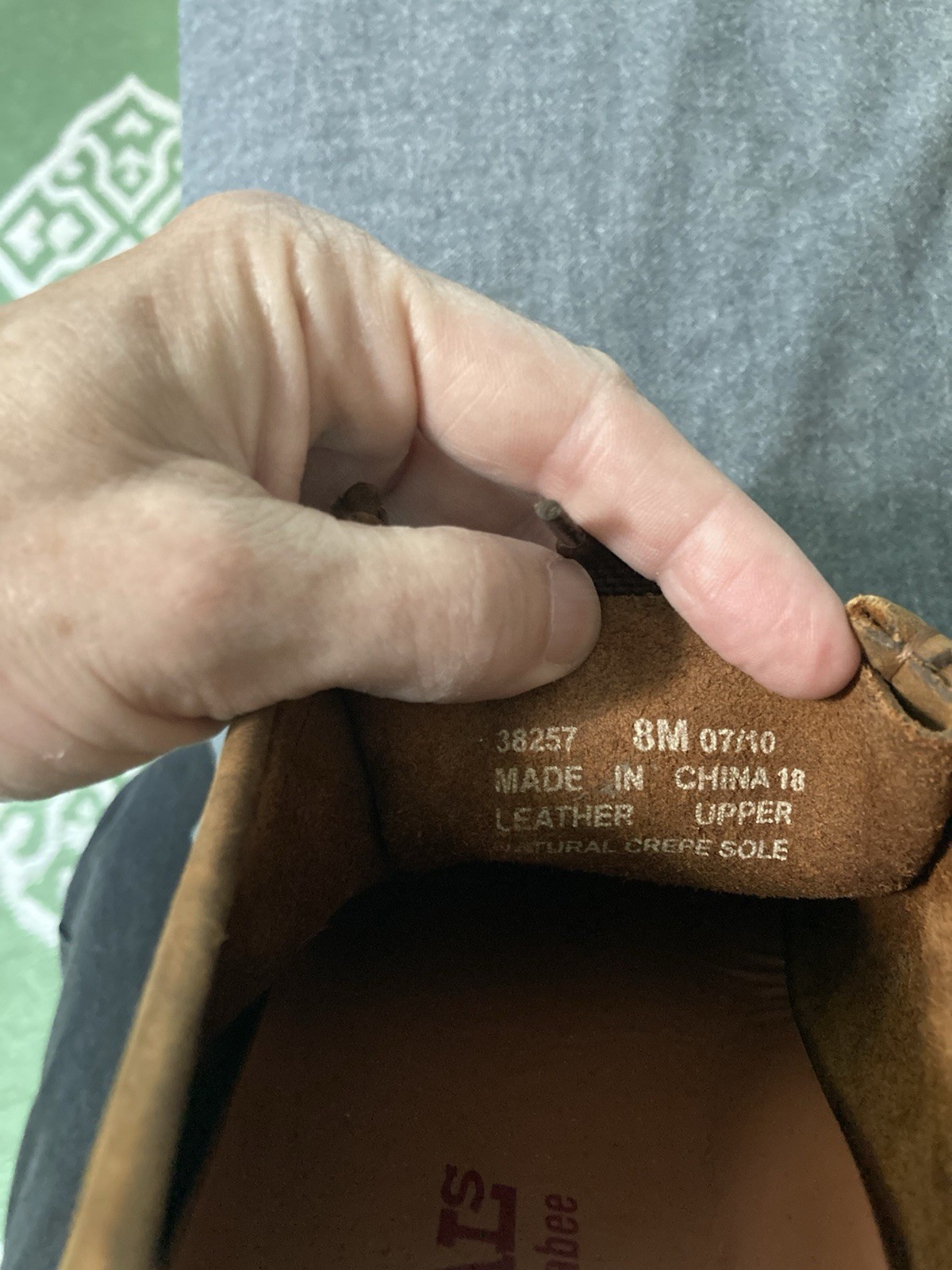 Clarks Originals Wallabee Low Desert Chukka Smooth Leather Women’s 8