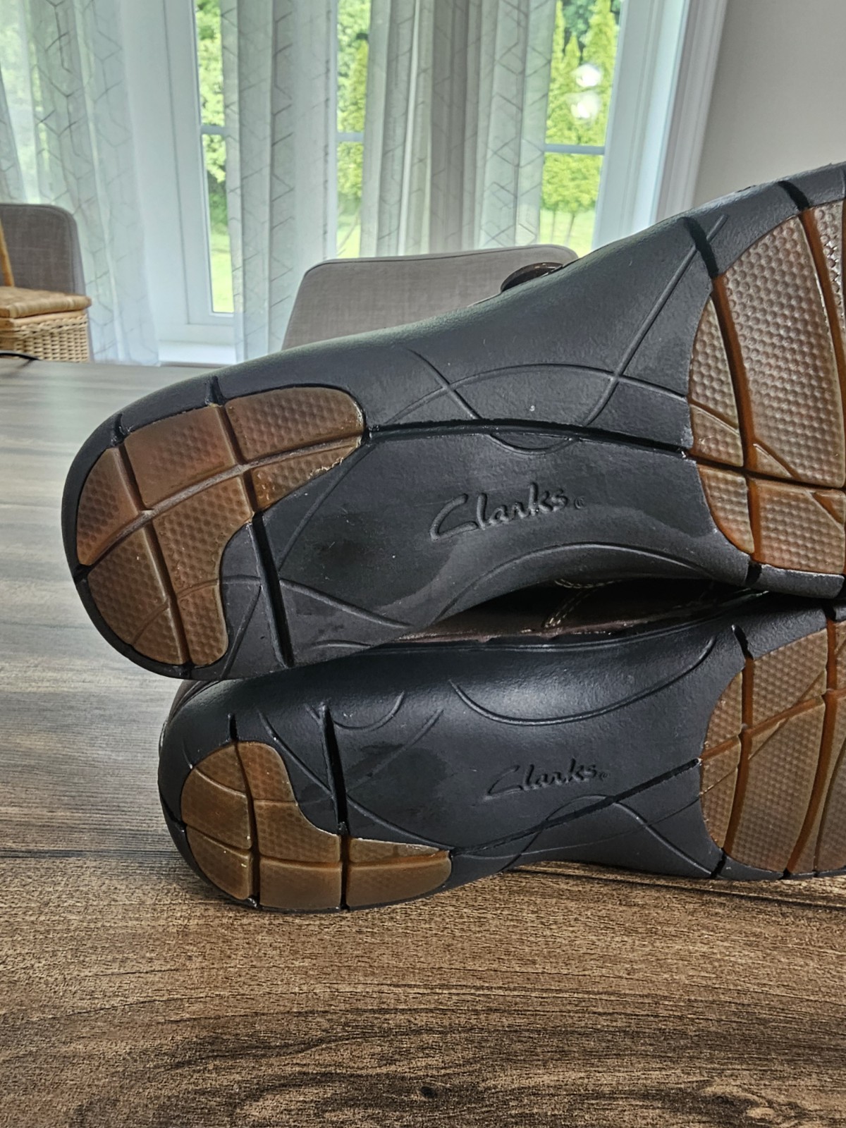 Clarks Unstructured Un Loop Loafers Dark Brown Leather Slip On Shoes Women 9