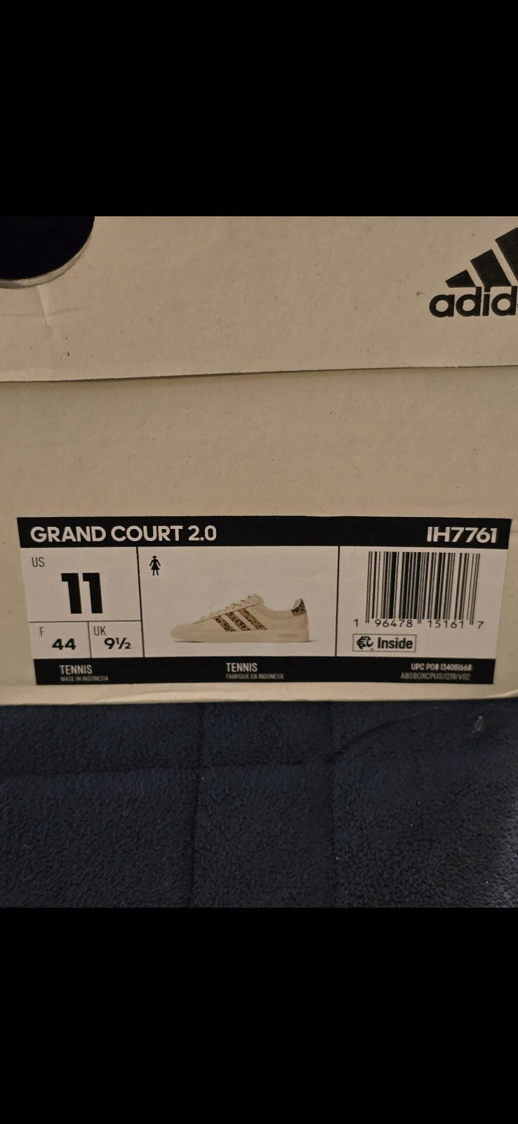 Adidas FIRE! NIB! Grand Court 2.0 #IH7761 in Magic Beige/Matte Gold. Sz 11. R2S!