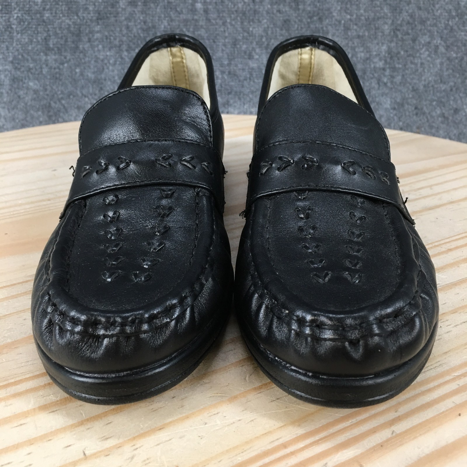 Softspots Venus Lite Shoes Womens 8.5 Narrow Loafer Slip On Casual Leather Black