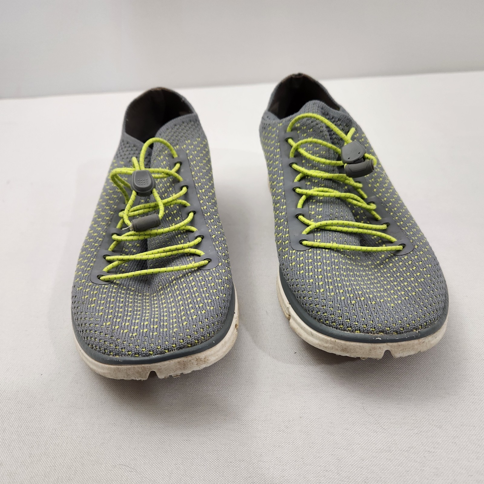 Merrell Women’s 9 Q Form 2 Zoe Sojourn Knit Walking Shoes Drawstring Gray Green