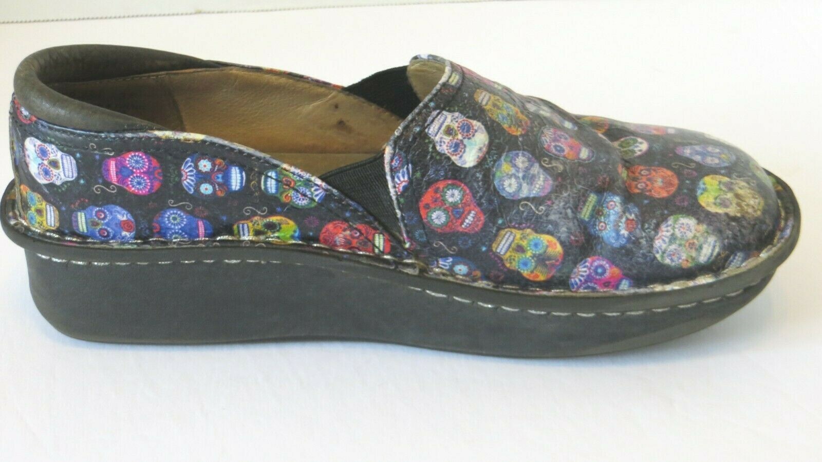 Alegria Shoes Womens European Size 37 Clog Deb 484 Cinco De Mayo Halloween Spook