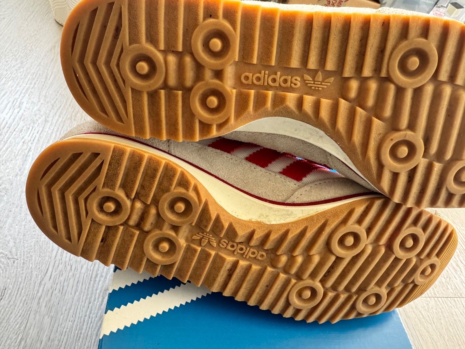 75th Anniversary Adidas SL 72 OG Shoes Cloud White/Better Scarlet US M6/W7