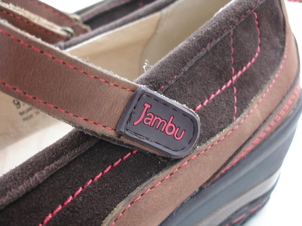 Women’s 9.5 M Jambu All Terra Formosa Mary Jane Brown Suede Leather Shoes Wedge