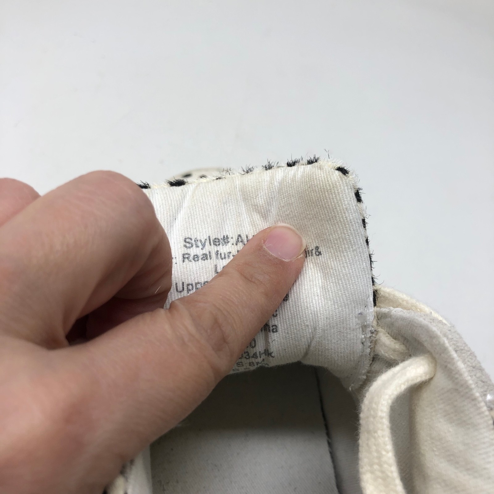 Madewell Sidewalk High Top Sneaker Spotted Calf Hair Womens 8 Streetwear