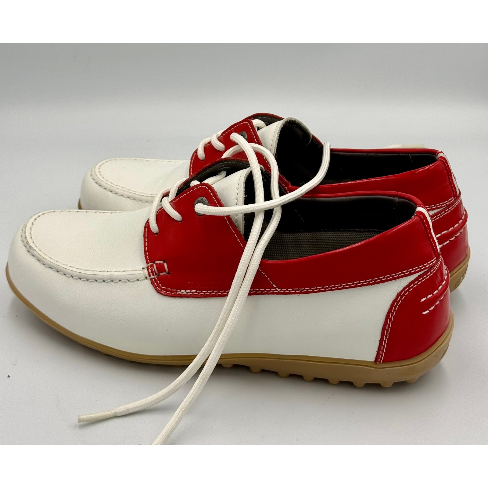 Bally Women’s Leather Lace-up Golf Mocc Pius Oxfords Loafer Shoes FlexTech Sz 8