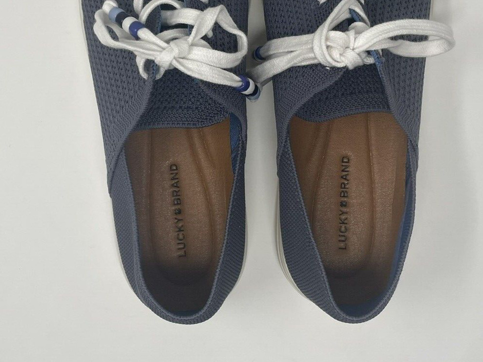 Lucky Brand Lenuda Women’s Blue Knit Sneakers Tennis Shoes Size 11