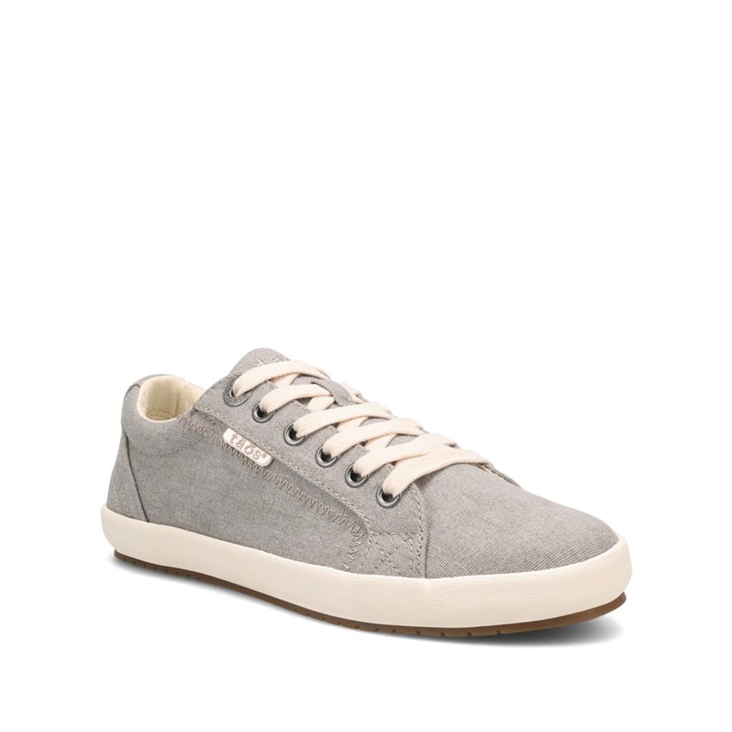Women’s Taos Footwear “Star” Sneakers Gray Washed Canvas Size 9