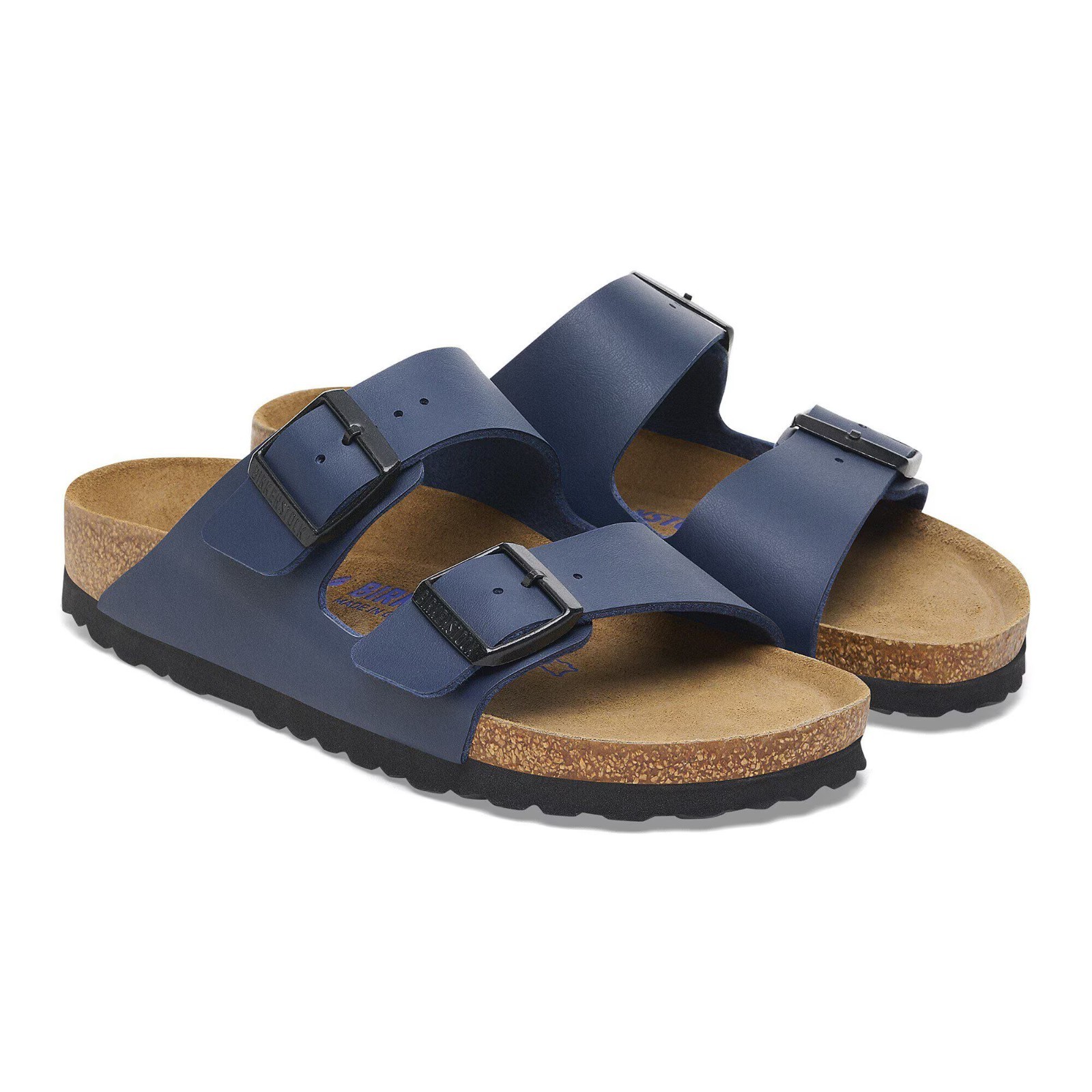 Birkenstock Arizona Soft Footbed Birko-Flor Sandals Blue Brand New