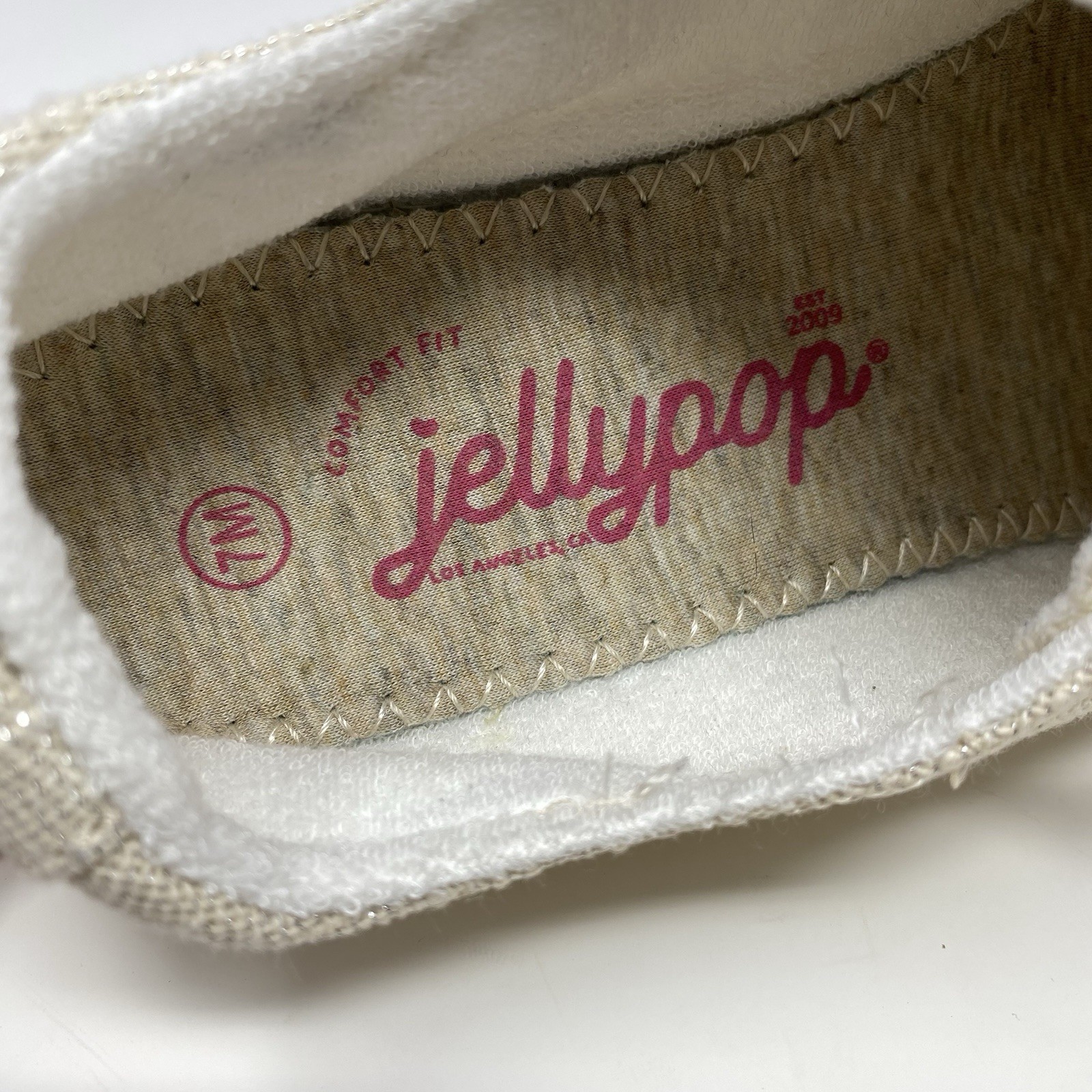JellyPop Dallas Linen Sneakers Women’s 7 Tan Natural Comfort Shoes Summer Spring