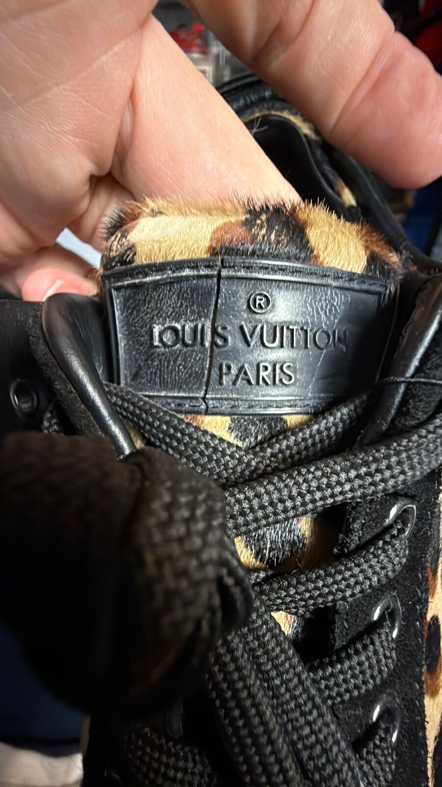 Louis Vuitton Cheetah Pony Hair Sneaker Size 35.5 5W