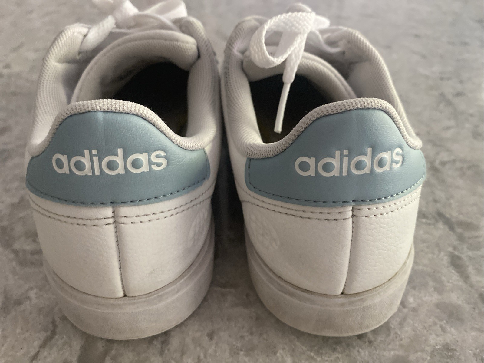 Adidas Grand Court 2.0 Women’s Shoes Size 7 White Baby Blue Sneakers