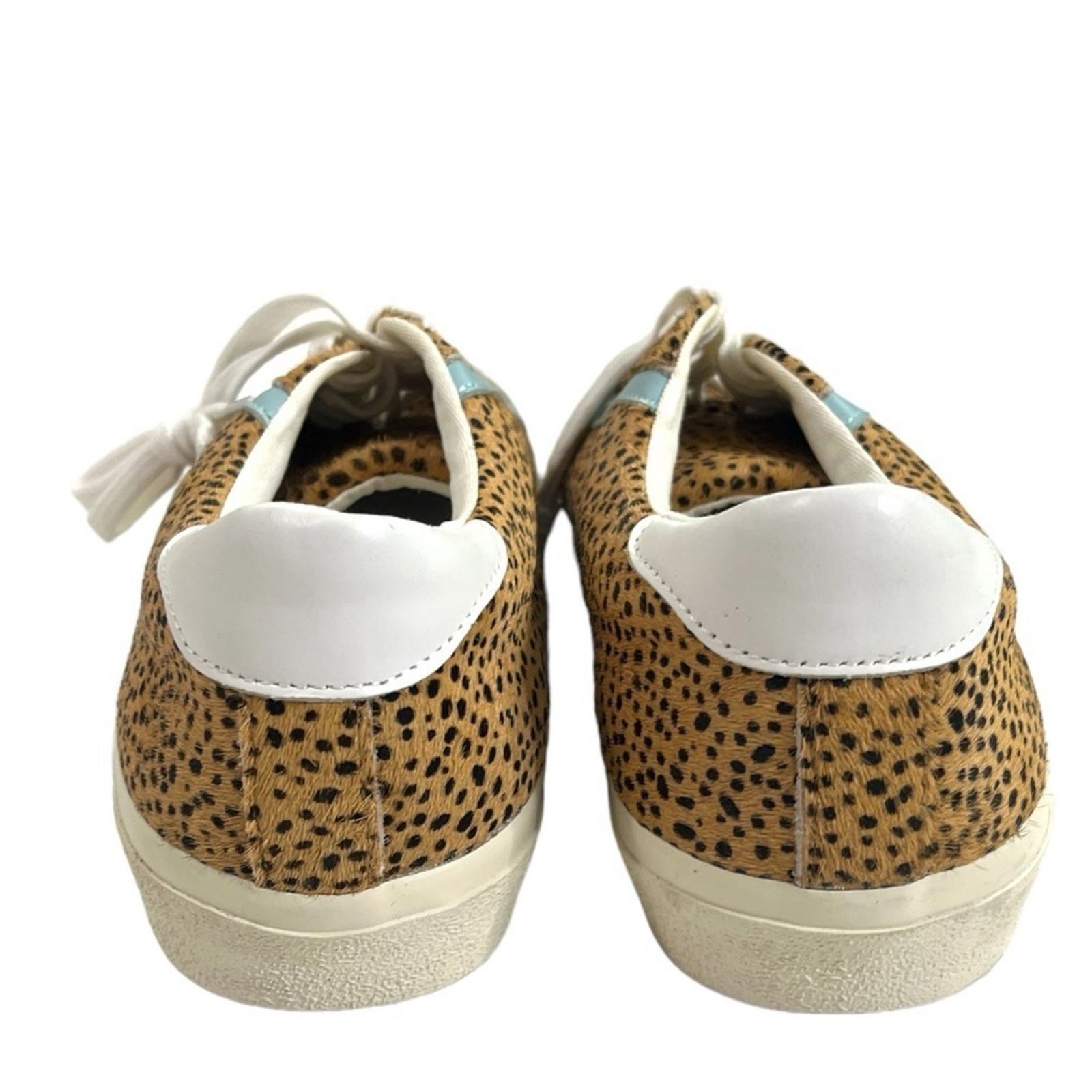 Madewell Sidewalk Low-Top Sneakers in Spotted Calf Hair size 12