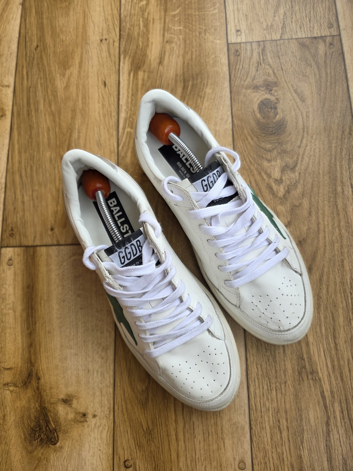 GOLDEN GOOSE BALLSTAR 2 LEATHER SNEAKERS SIZE 39 EU, 8.5 US, 6 UK