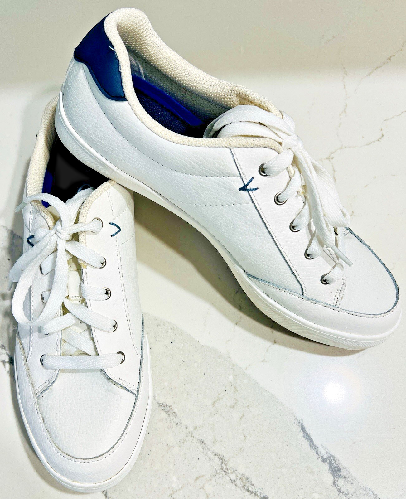 Comfort Walking Athletic Shoes Womens Sz 9 White Leather Dr Scholl’s WMDS4500003