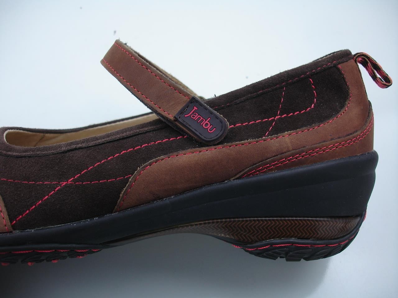 Women’s 9.5 M Jambu All Terra Formosa Mary Jane Brown Suede Leather Shoes Wedge