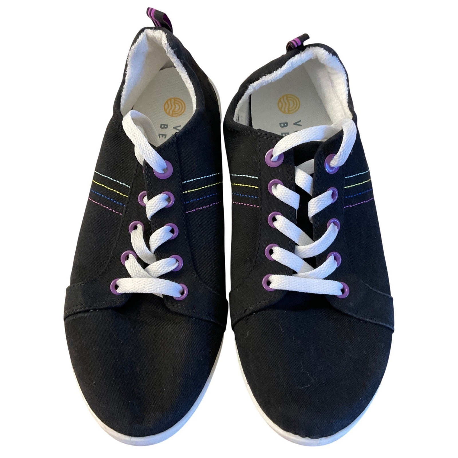 Vionic Beach Stinson Sneakers Rainbow Coastal Casual Comfort Walking Shoe Pride