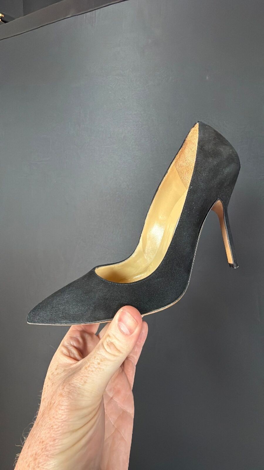 Manolo Blahnik Black Suede Pumps Size 37