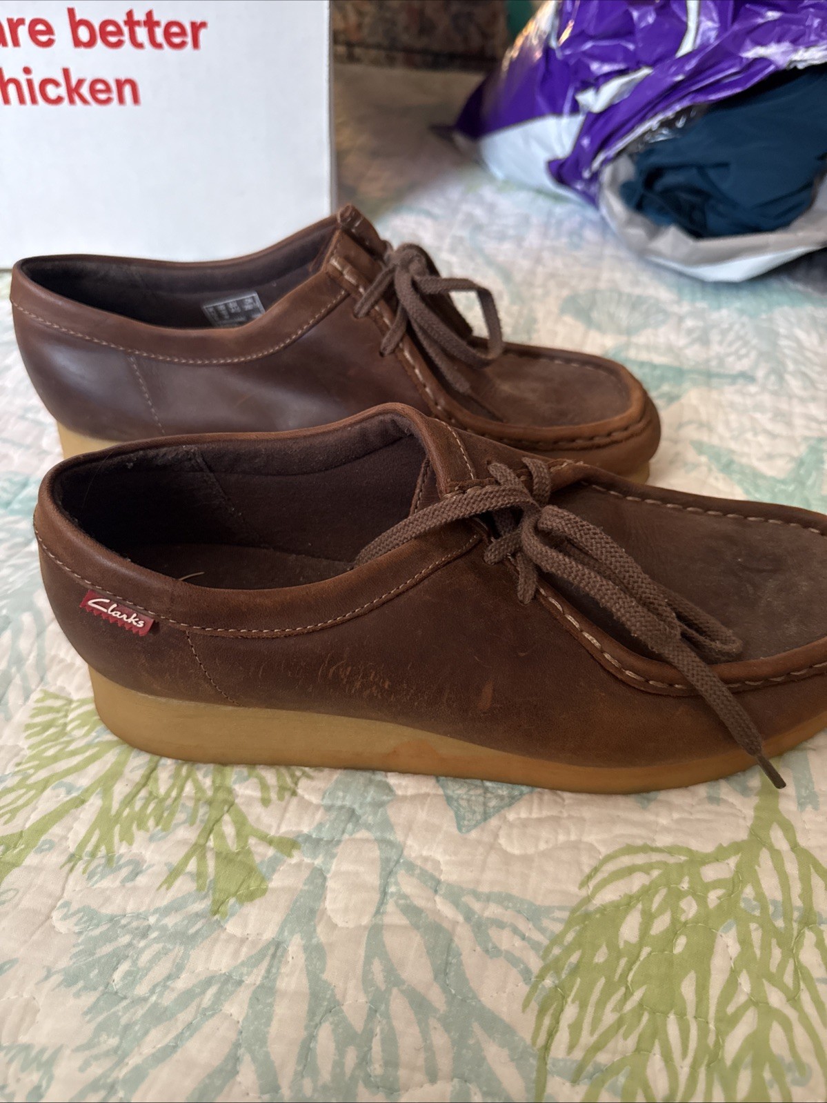 NICE! Clark’s Women’s Size 10 #26060499 Brown Tie Up Slip On Low Ankle Shoe