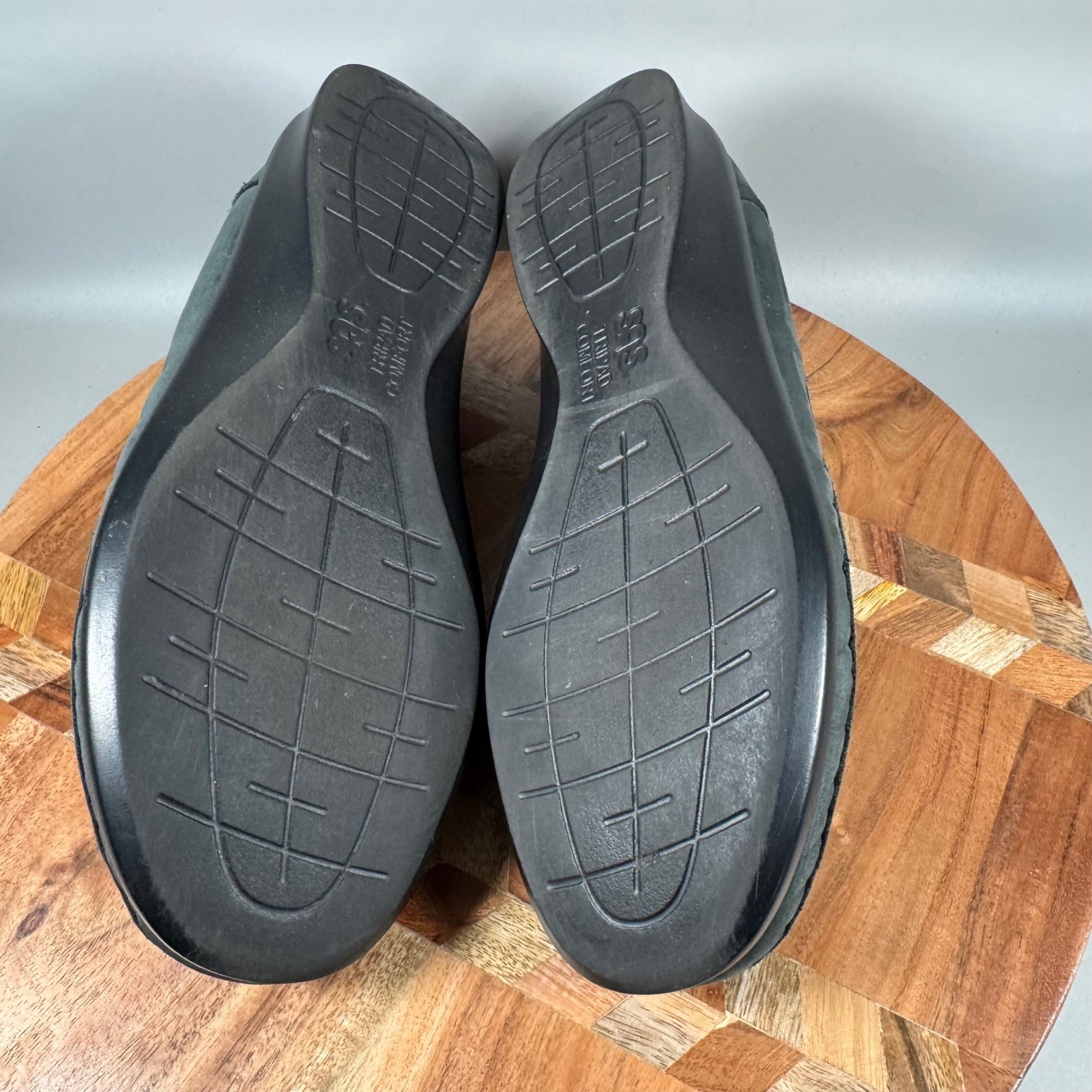 SAS Step Out Black Leather Mary Jane Loafers Tripad Comfort Shoes Womens 8