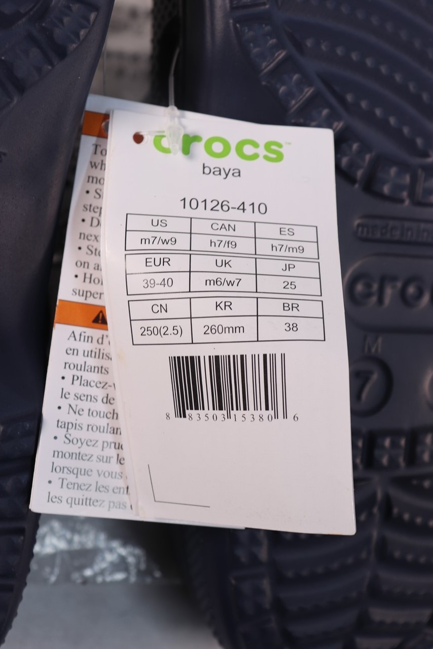 Crocs Adult Baya Clogs, Navy , W9/M7