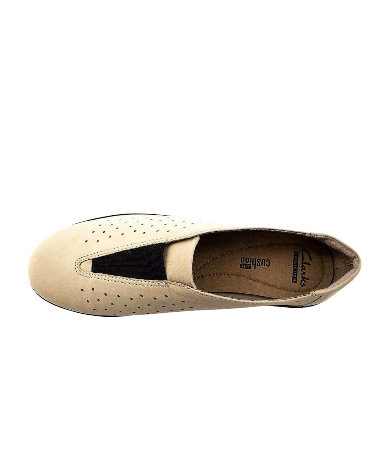 NWB Clarks Medora Gemma perforated slip on Loafer shoes In Sand Size 10 Medium