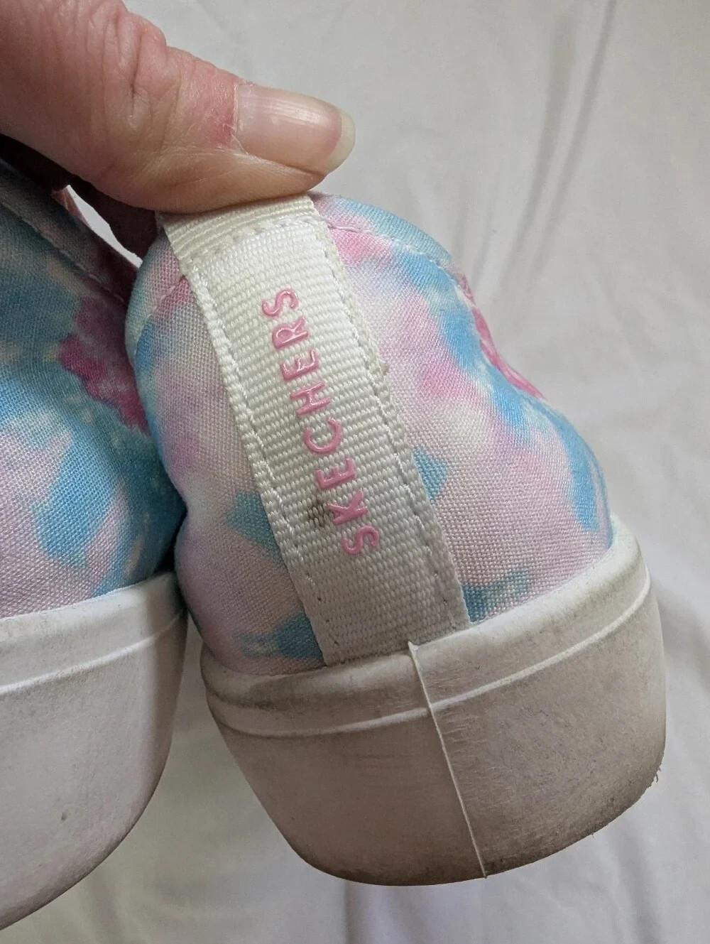 Skechers Blue Pink Tie-dye Slip On Comfort Shoes Women’s Size 10