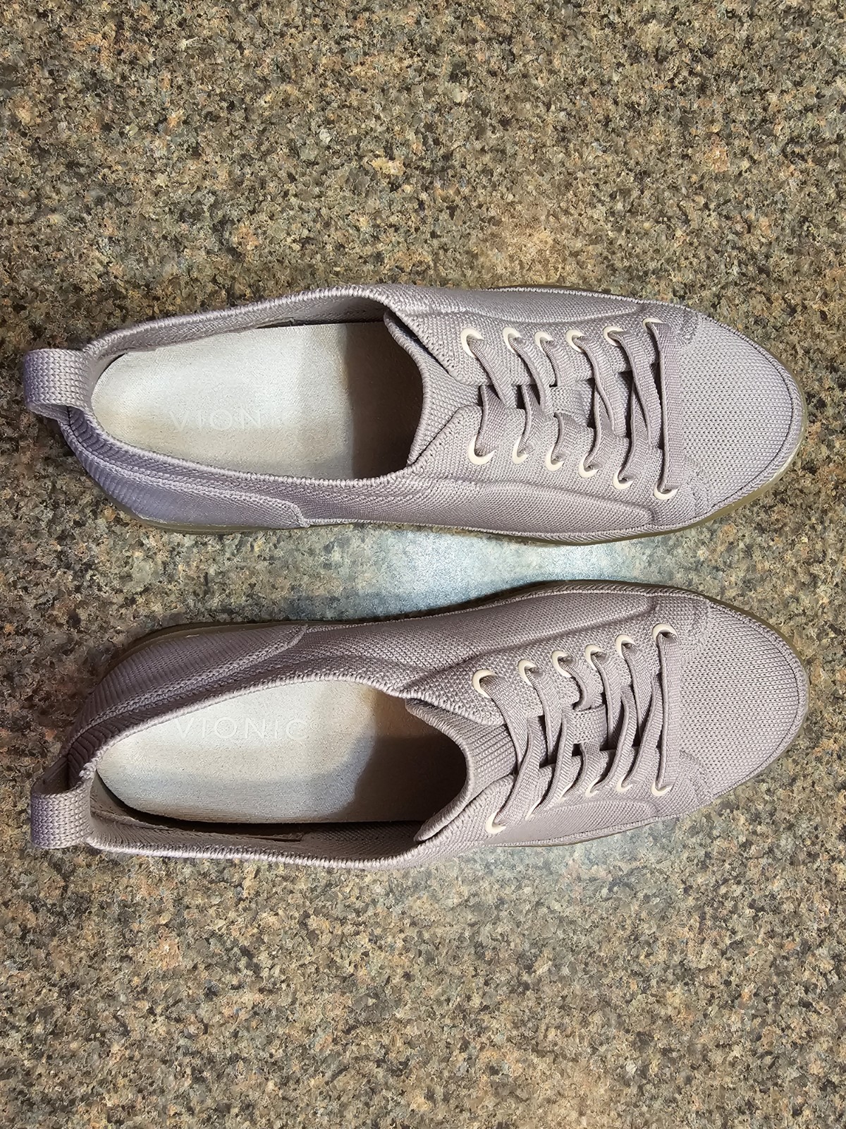 Vionic Winny Knit Magnolia Dusk Purple Orthotic Sneakers Size 8