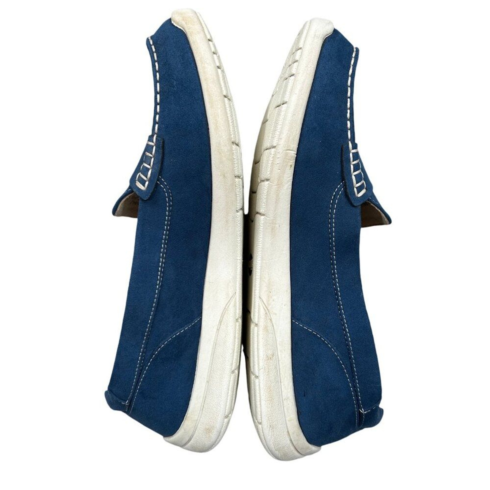 Axxiom Shoes for Life Bally Blue Moccasin Loafer Slip-On Flats Size 9.5
