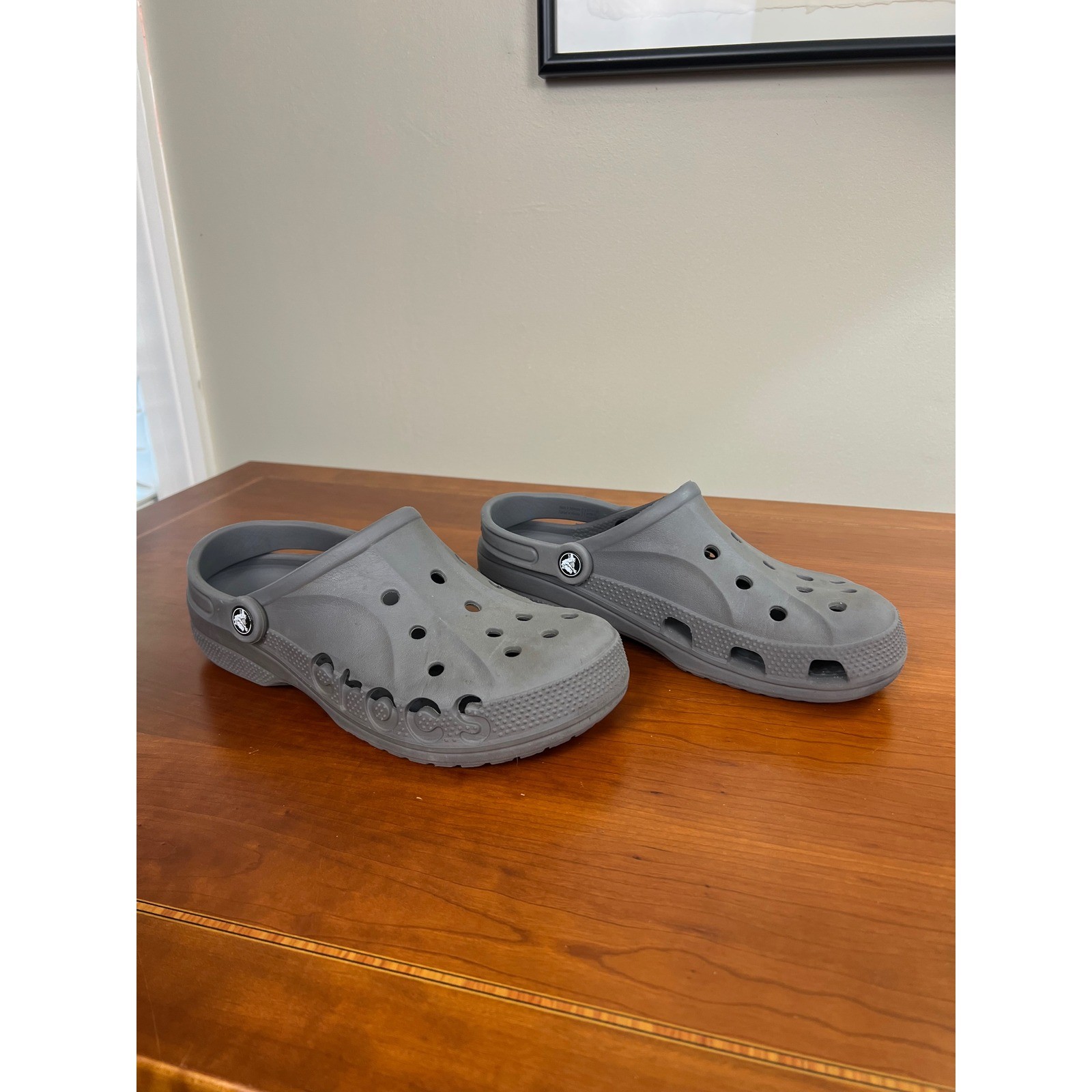 Crocs Baya Clog Slate Grey Mens 7 Womens 9 Slip On Water Shoes 10126