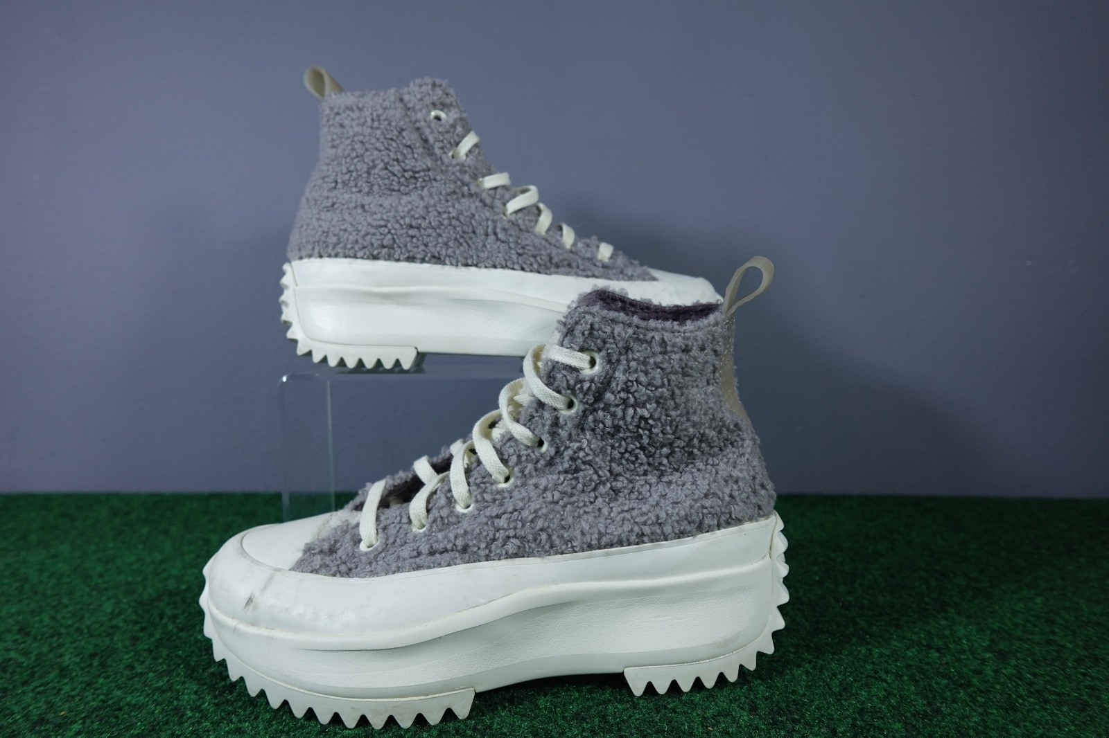 Converse Run Star Hike Platform Sherpa Mauve Shoes Women 7