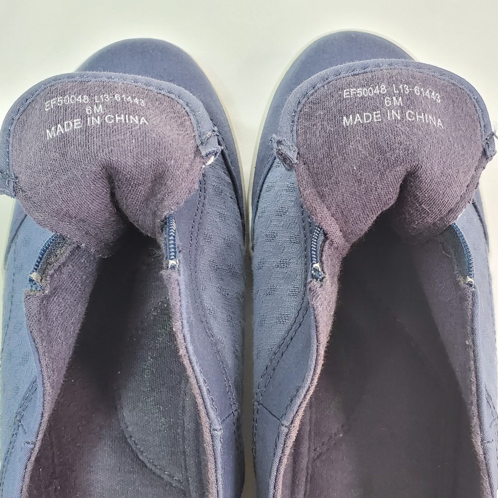 Grasshoppers Womens Size 6M Blue Zipper Logo Comfort Shoes EF50048