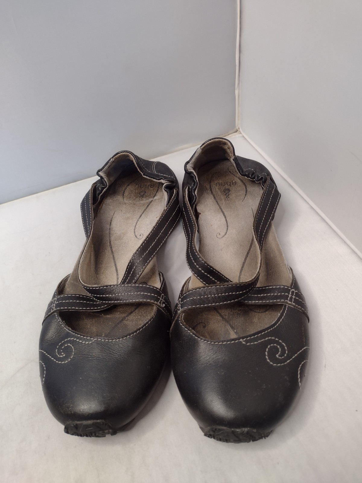 Ahnu Shoes Womens Karma Latitude Leather Mary Jane Shoes Sandals 7 Black A31