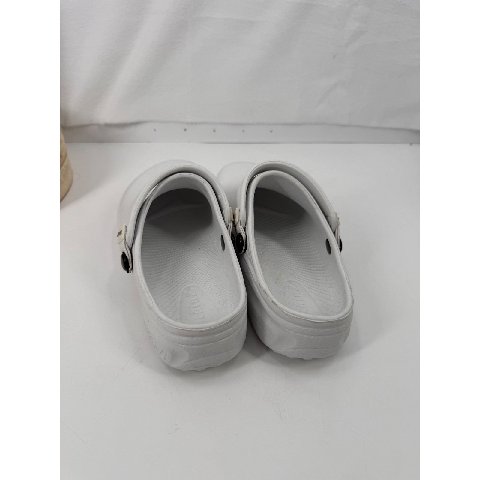 nothinZ Clogs Unisex L10 M8 White Slip On Comfort Nursing Chef Work Shoes